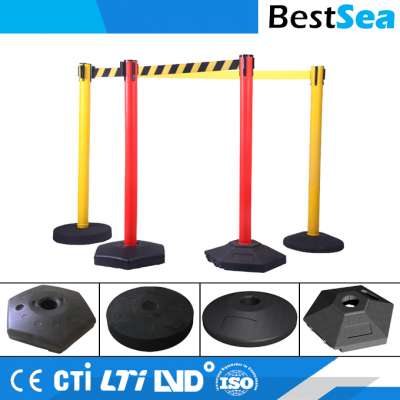 Road belt barrier with 4 base, custom warning post