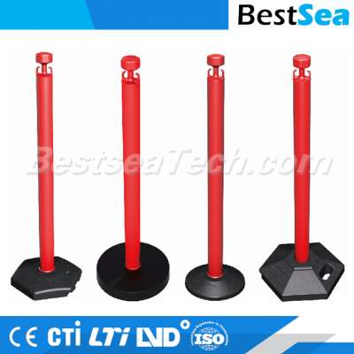 Flexible plastic bollard 1.1 Meter length, traffic safety driveway chain barrier